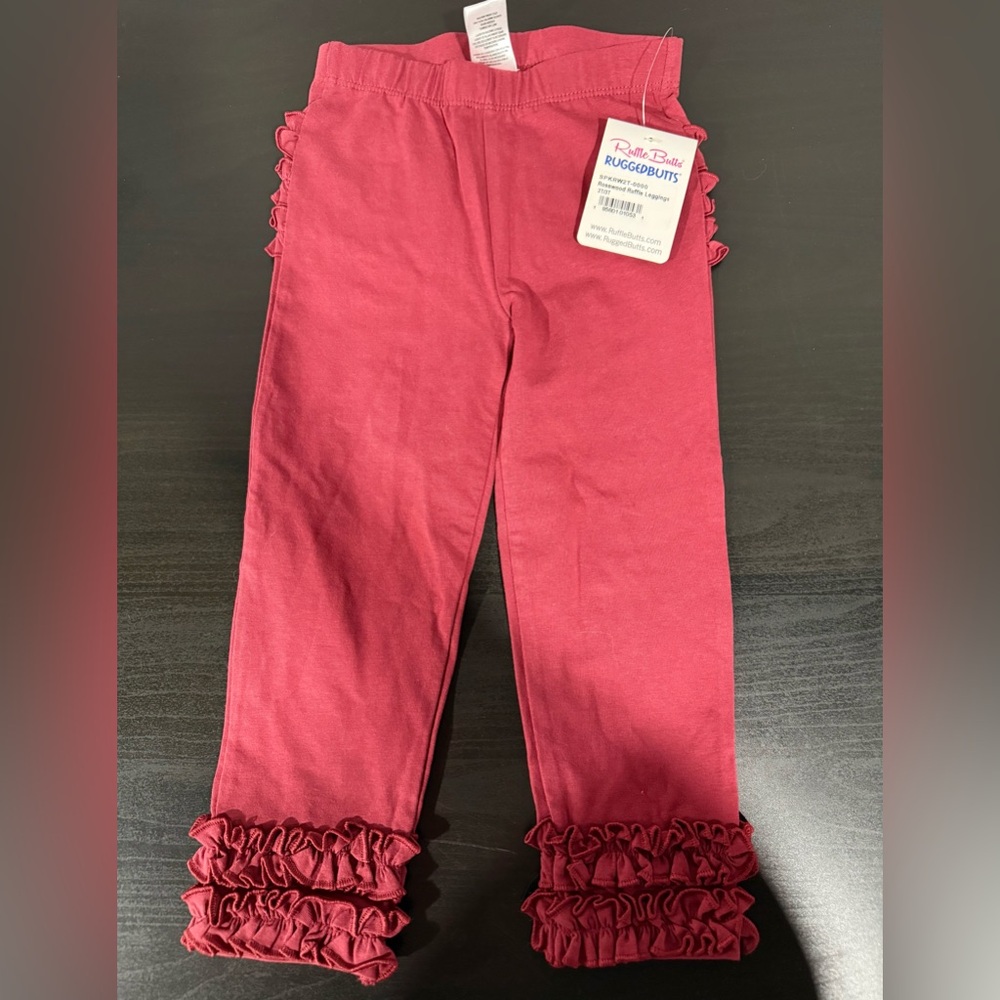 Ruffle Butts Rosewood Ruffle Leggings